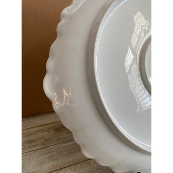 Haviland Limoges France Plate Pink Floral Scalloped Raised Gold Antique 12" Porc - Picture 9 of 11